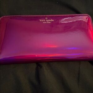 Kate Spade Shiny Pink and Purple wallet